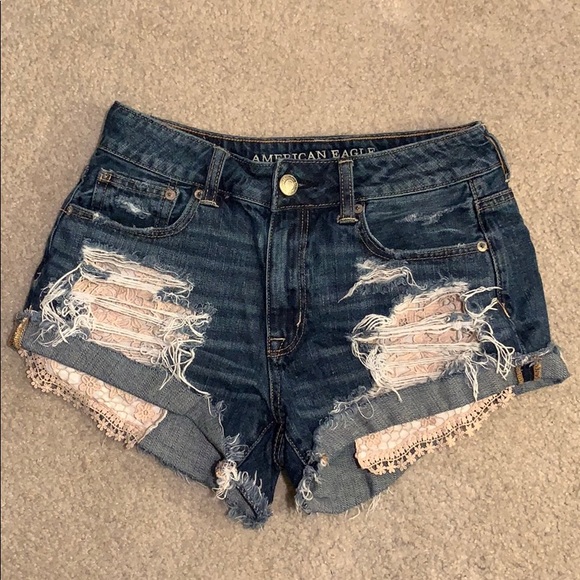 American Eagle Outfitters Pants - American Eagle Hi-Rise Festival distressed shorts